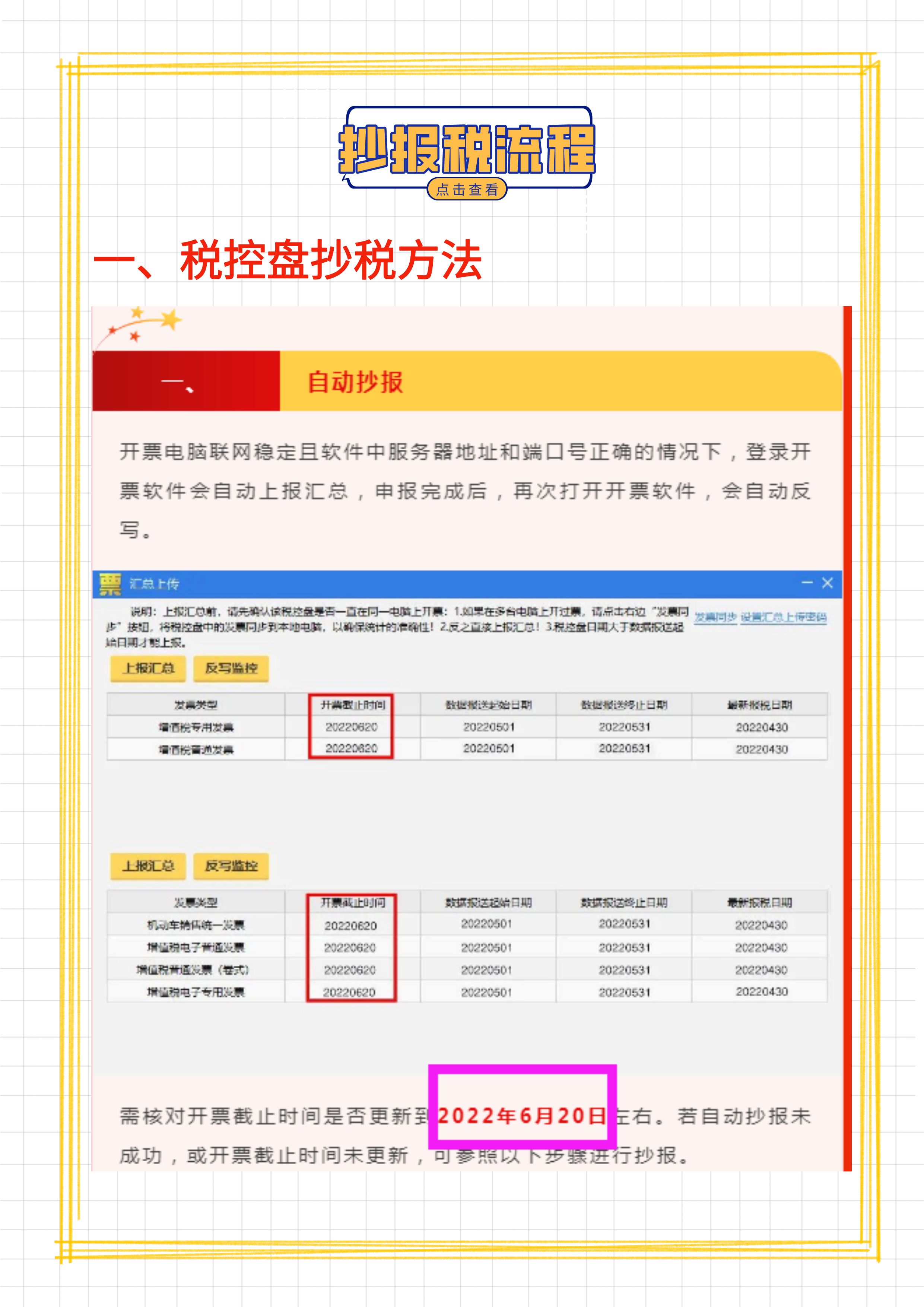 税控盘怎么抄报税