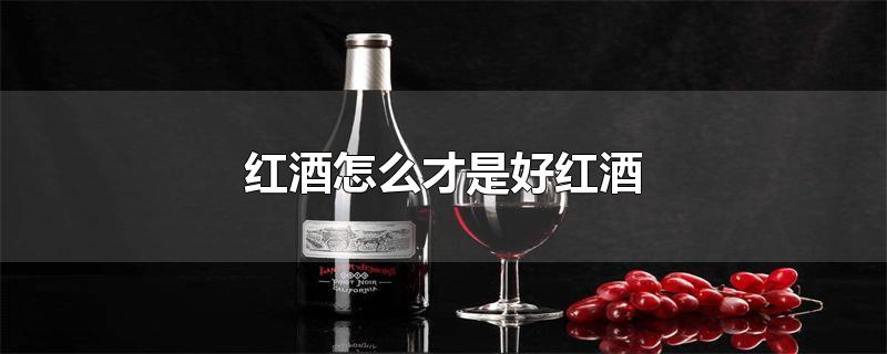 红酒怎么才是好红酒配料表里(红酒怎么才是好红酒)