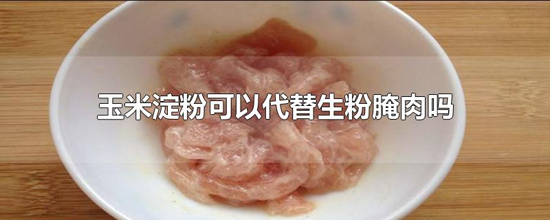 腌肉没有生粉可以拿玉米淀粉代替吗(腌肉可以用玉米淀粉吗)