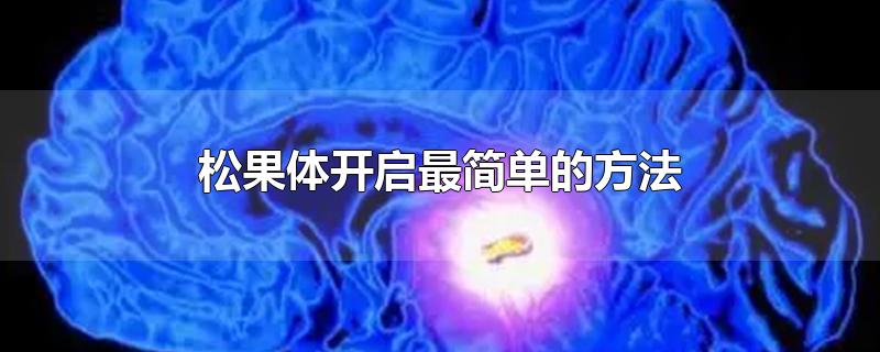 松果体开启最简单的方法步骤(怎样开启松果体)