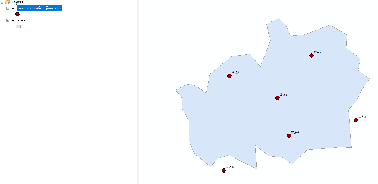 ArcGIS反权重（IDW）空间插值视频教程和文字版教程