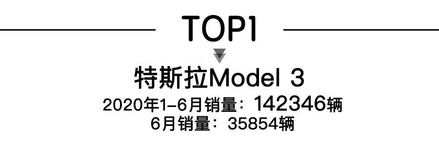 上半年全球新能源车销量TOP20，特斯拉Model 3夺冠