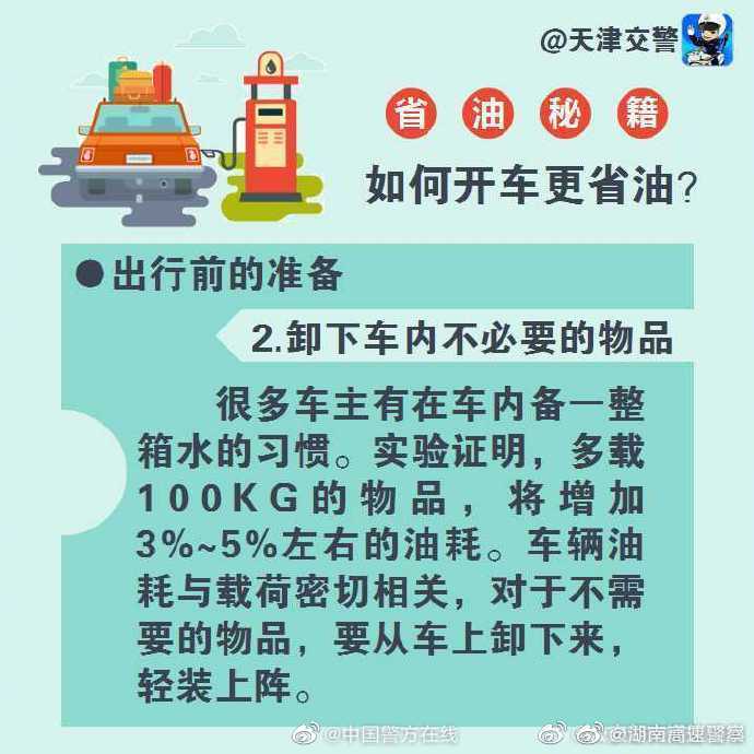 新手司机快看！省油秘籍来了