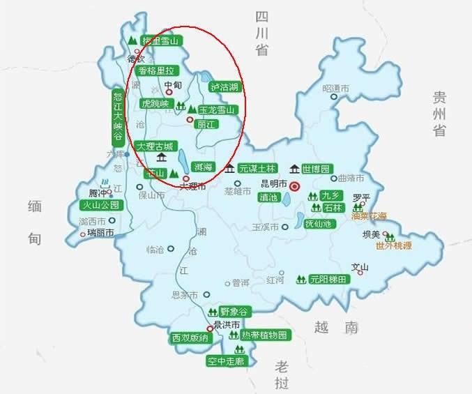 云南旅游攻略，包含路线、景点、交通、住宿、美食、费用最全攻略