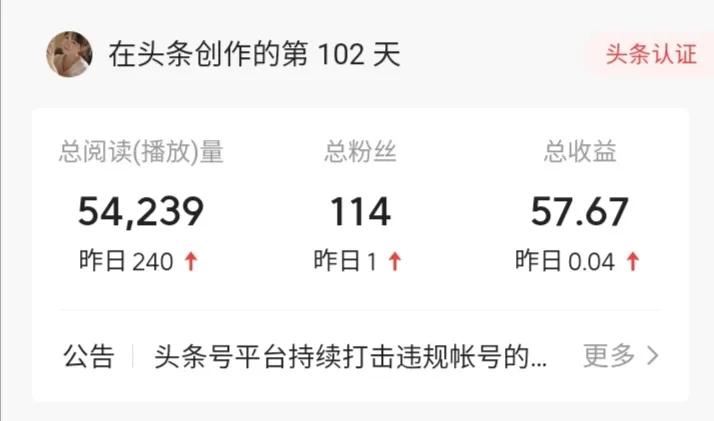 头条创作100天，与改变方法后的收益对比，太有用了
