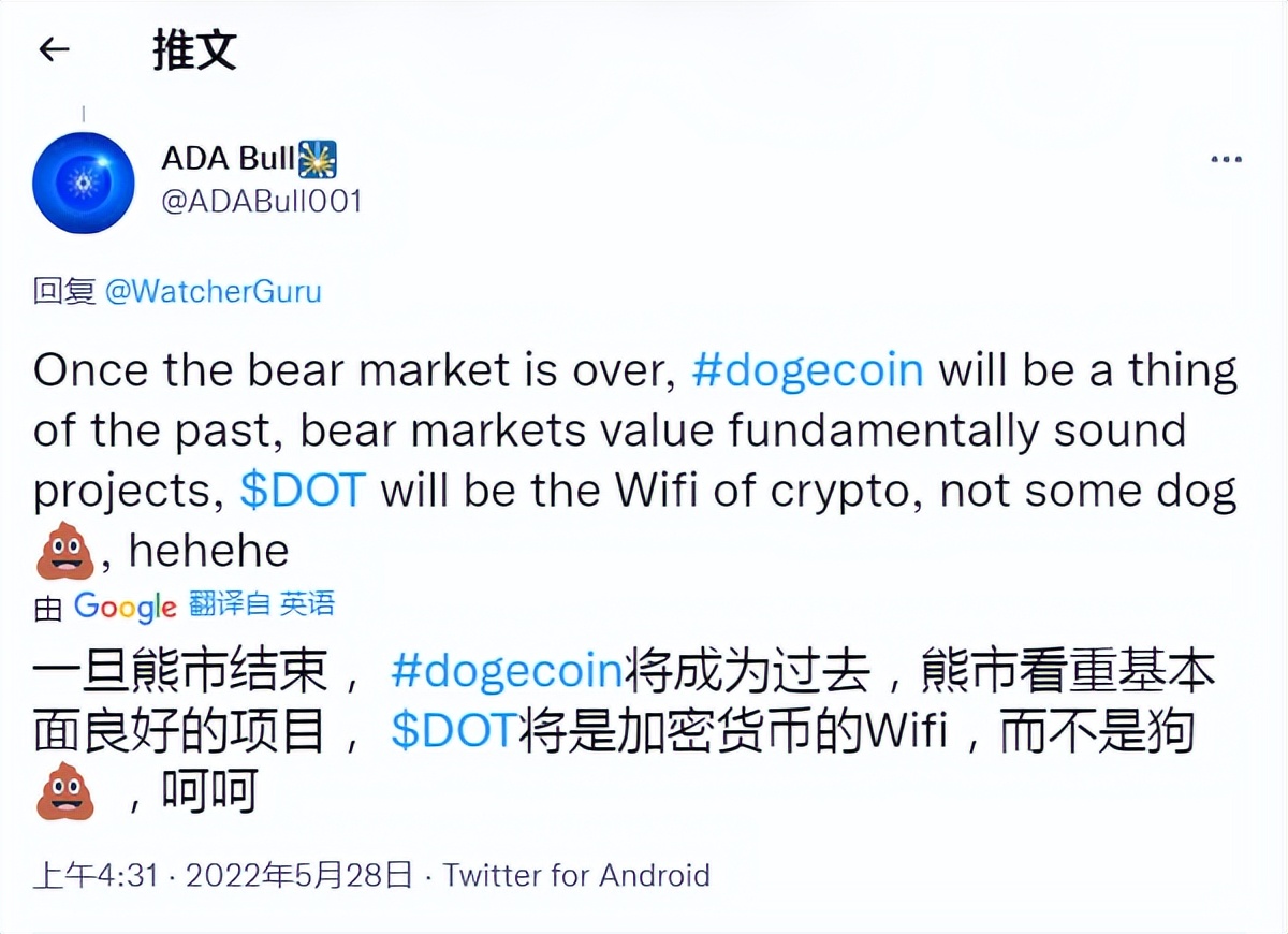 DOGECOIN 翻转 Polkadot，成为市值第 10 大加密货币