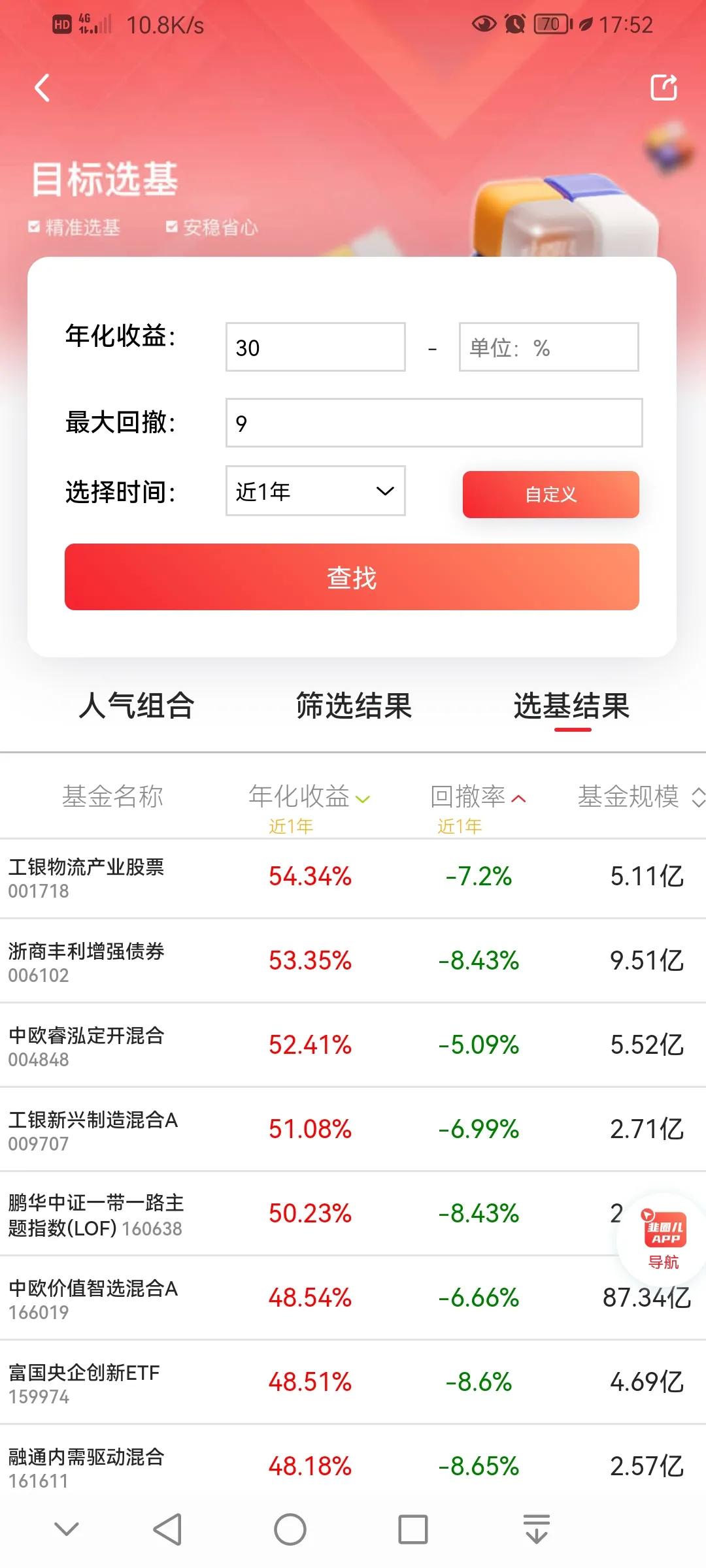 基金有条件筛选，看这里有没有你熟悉的名字