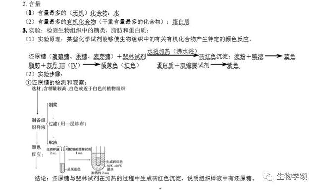 高中生物：基础知识点笔记，列提纲梳理，方便好记