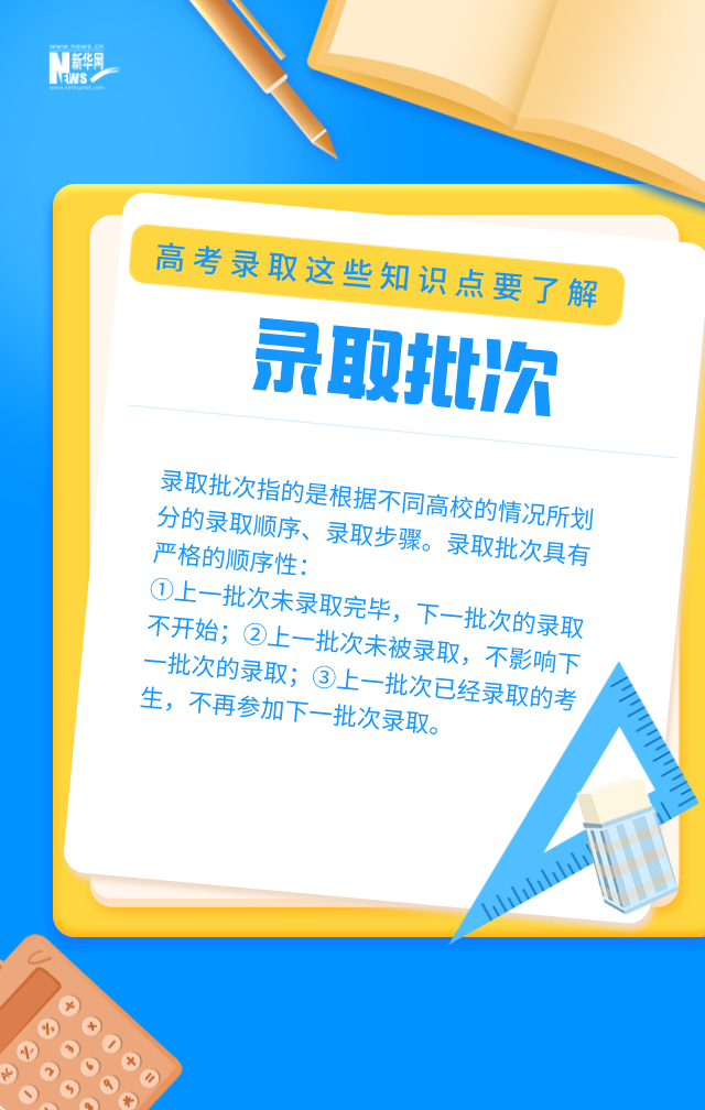 录取批次、投档、滑档、退档......高考录取这些知识点要了解