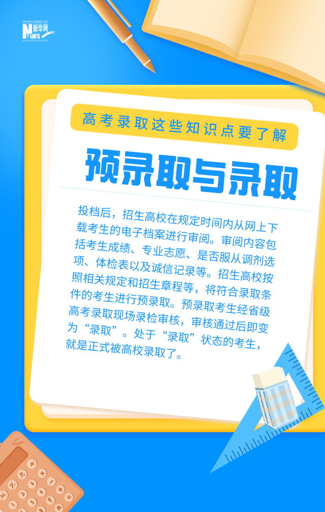 录取批次、投档、滑档、退档......高考录取这些知识点要了解