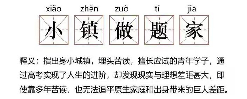 小镇做题家是什么意思，易烊千玺小镇做题家是什么意思