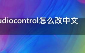 hpaudiocontrol怎么改中文