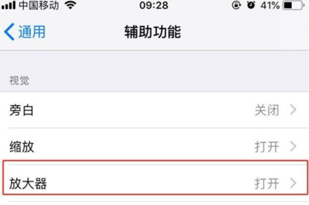 iPhone11pro max中放大器的开启方法步骤截图