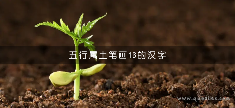 五行属土笔画16的汉字 16画属土的字有哪些