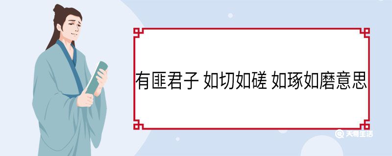 有匪君子 如切如磋 如琢如磨意思