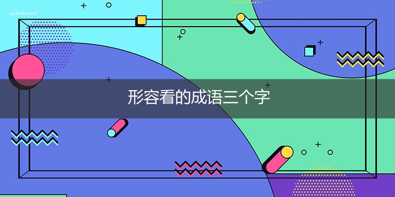 形容看的成语三个字