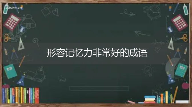 形容记忆力非常好的成语