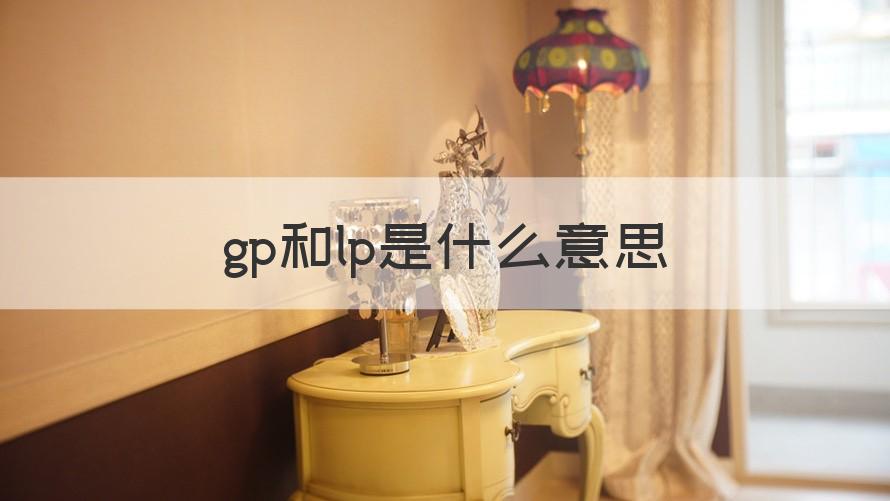 lp gp和lp是什么意思（科普）