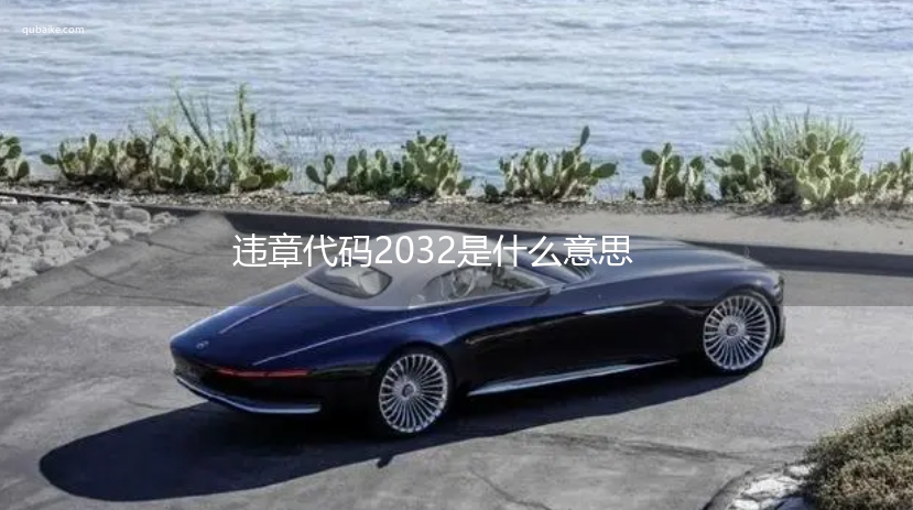 违章代码2032是什么意思