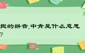 扼的拼音,中肯是什么意思？