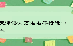 天津港20万左右平行进口车