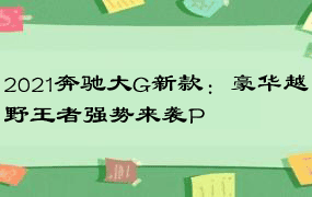 2021奔驰大G新款：豪华越野王者强势来袭P