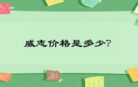 威志价格是多少？