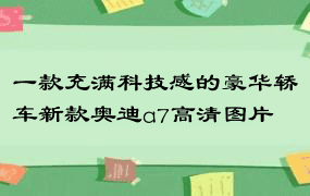 一款充满科技感的豪华轿车新款奥迪a7高清图片