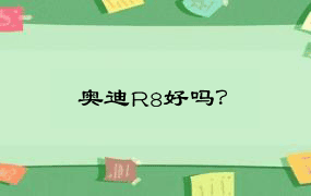 奥迪R8好吗？