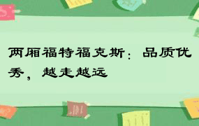 两厢福特福克斯：品质优秀，越走越远