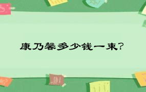 康乃馨多少钱一束？