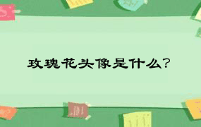 玫瑰花头像是什么？