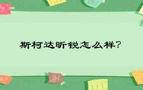 斯柯达昕锐怎么样？