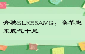 奔驰SLK55AMG：豪华跑车底气十足