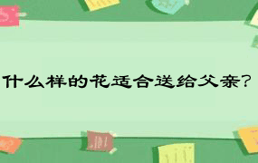 什么样的花适合送给父亲？