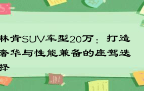 林肯SUV车型20万：打造奢华与性能兼备的座驾选择