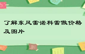 了解东风雷诺科雷傲价格及图片