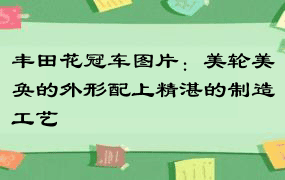 丰田花冠车图片：美轮美奂的外形配上精湛的制造工艺