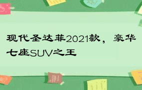 现代圣达菲2021款，豪华七座SUV之王