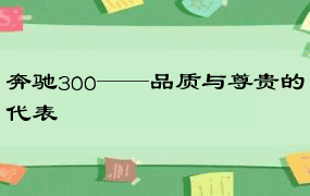 奔驰300——品质与尊贵的代表