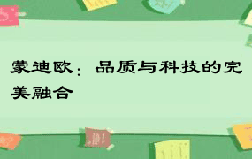 蒙迪欧：品质与科技的完美融合