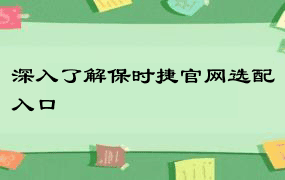 深入了解保时捷官网选配入口