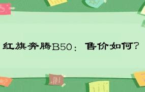 红旗奔腾B50：售价如何？