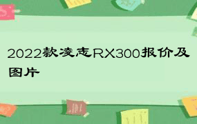 2022款凌志RX300报价及图片