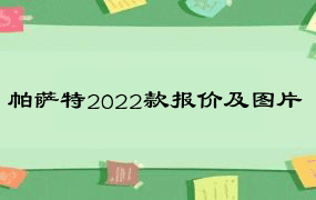 帕萨特2022款报价及图片