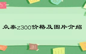 众泰z300价格及图片介绍