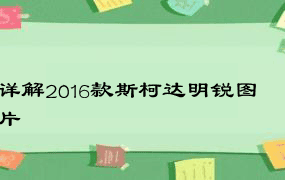 详解2016款斯柯达明锐图片