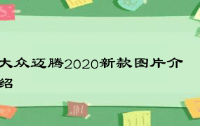 大众迈腾2020新款图片介绍