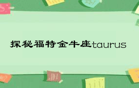 探秘福特金牛座taurus