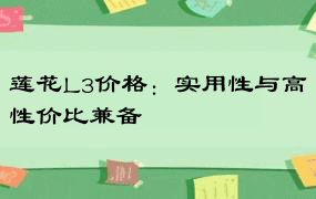 莲花L3价格：实用性与高性价比兼备